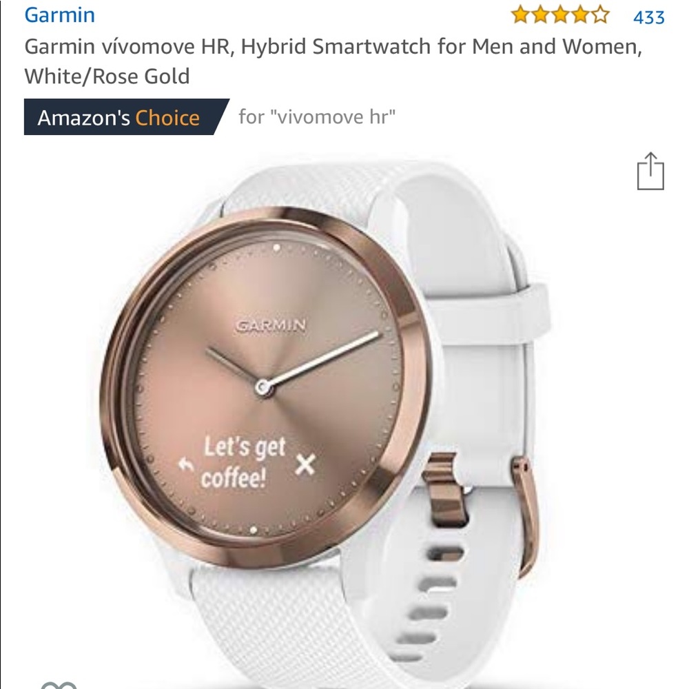 Garmin vivomove hr hybrid smart watch